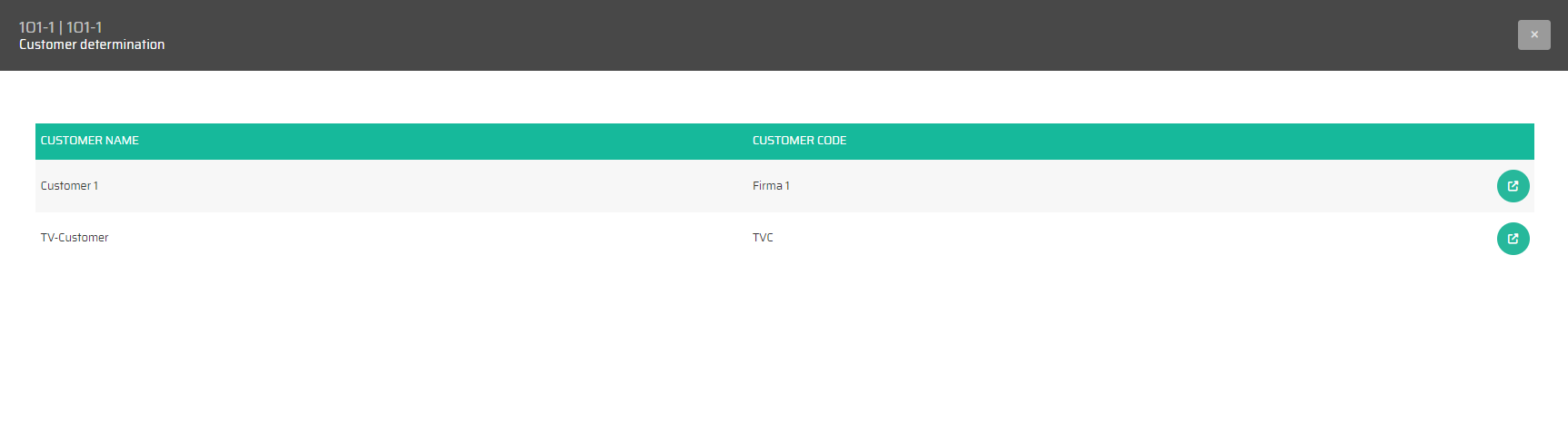 Customer determination of Handling Unit Templates